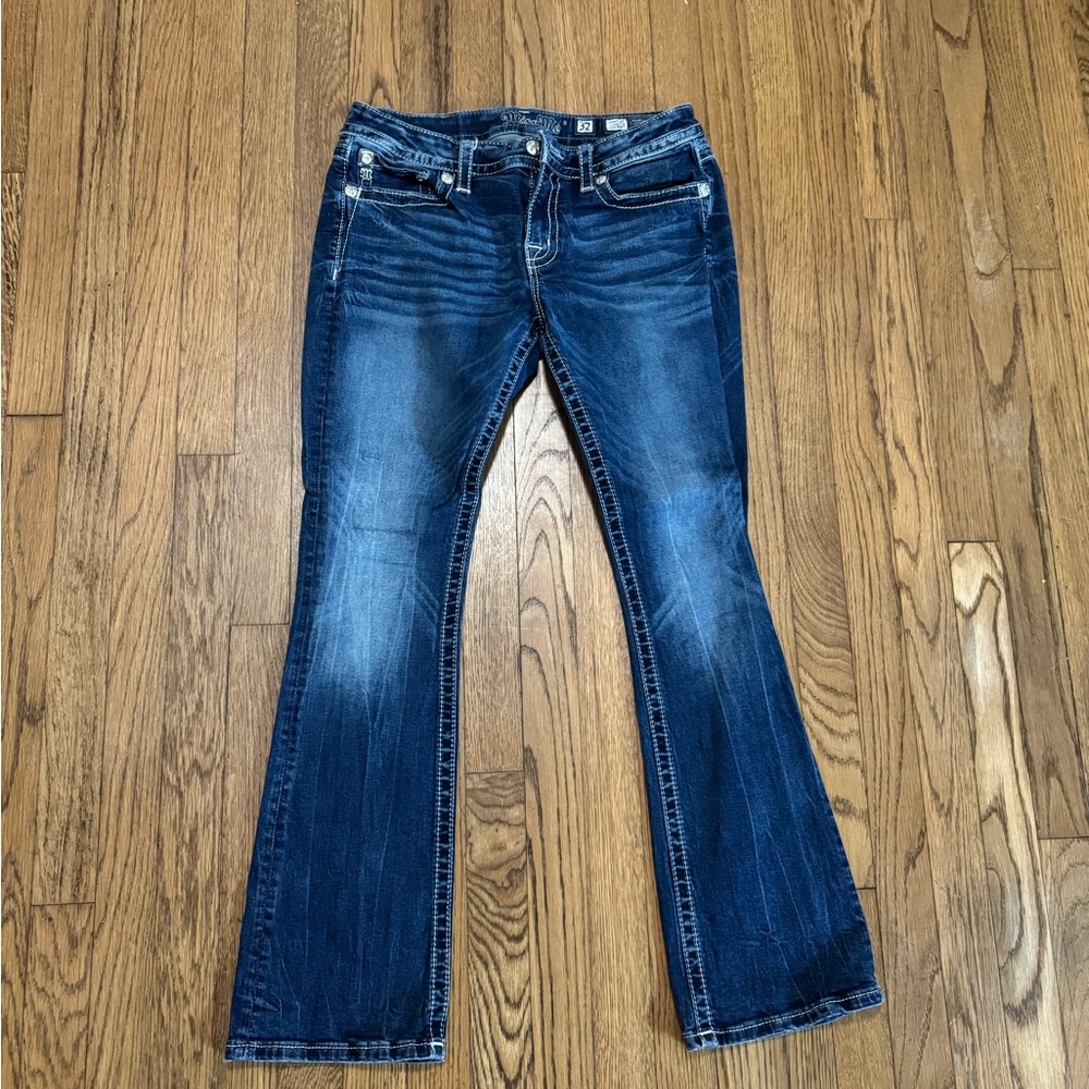 Miss Me Dark Blue Flare Jeans